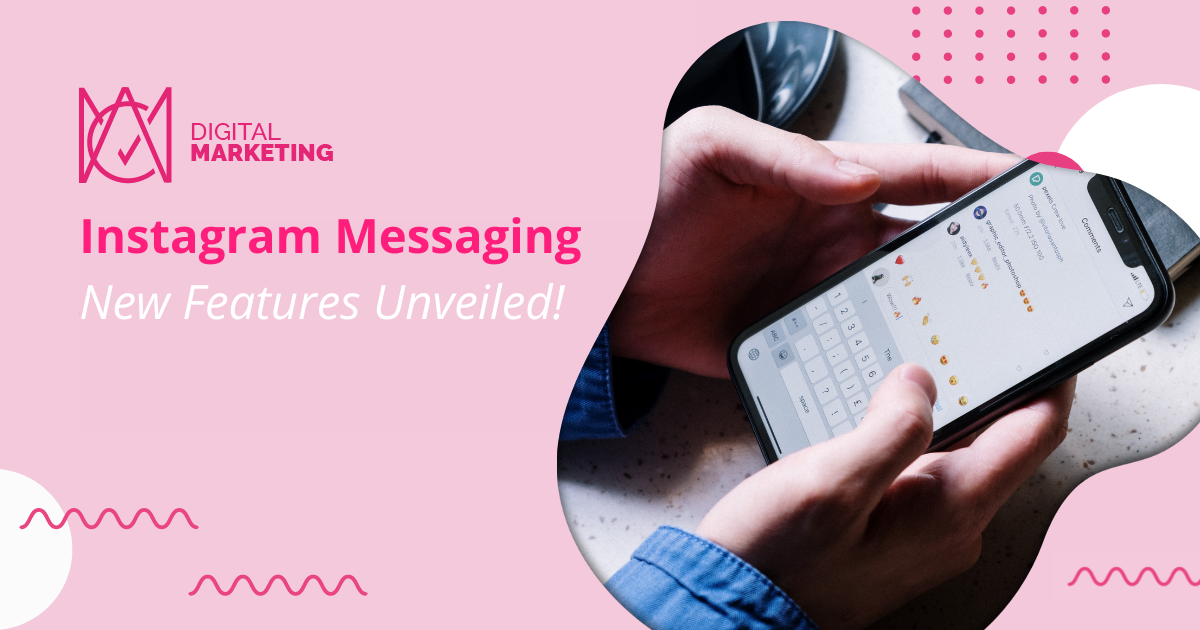 A person uses Instagram Messaging to contact customers on Instagram.